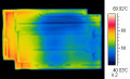 Heat image picture admission of a roofing tile underside